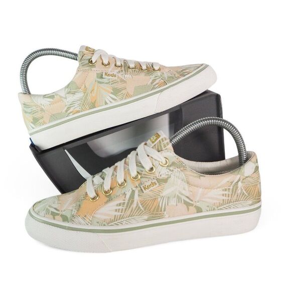 Keds JumpKick Canvas Casual Sneakers "Tropical Palm" WF65973 Women's 7 - Picture 1 of 12